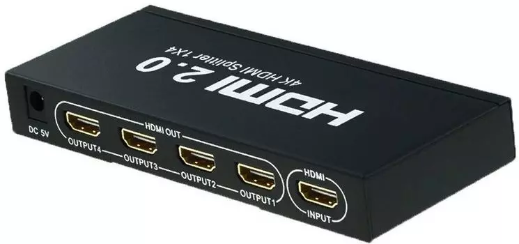 Сплиттер аудио-видео PREMIER, 1xHDMI(19F)-4xHDMI(19F) v2.0, 3840x2160 (5-872-4V2)