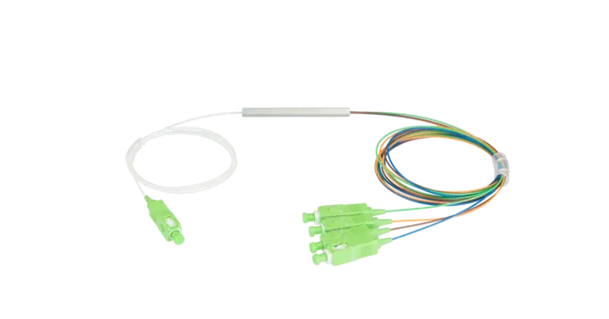 Сплиттер планарный NIKOMAX NMF-SPP1X4A1-SCA-M, портов: 4, одномодовый 9/125мкм, стандарта G657.A1, SC/APC, миникорпус, с равным коэффициентом деления, 0.9 мм, пластик, белый (NMF-SPP1X4A1-SCA-M)