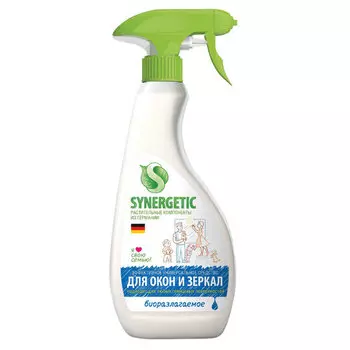 Спрей для мытья стекол и зеркал SYNERGETIC, 500 мл (39027 / 107052)