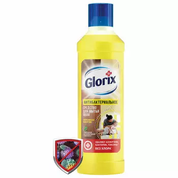 Средство для мытья пола GLORIX Лимонная Энергия, жидкость, 1 л (8677296)