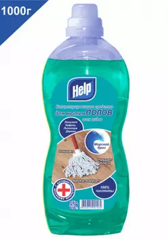 Средство для мытья пола Help морская свежесть, жидкость, 1000л (4-0305)