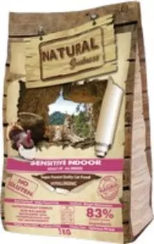 Natural Greatness Sensitive Indoor / Сухой Гипоаллергенный корм Нэчерал Грейтнес для взрослых кошек Домашнего содержания