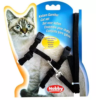 Nobby / Набор Шлейка с Поводком для кошек Nobby Нейлон
