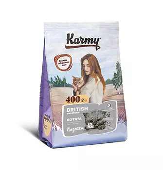 Karmy Kitten British Shorthair / Сухой корм Карми для Котят, беременных и кормящих кошек породы Британская короткошерстная