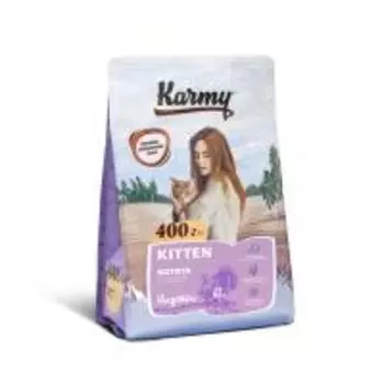 Karmy Kitten / Сухой корм Карми для Котят, беременных и кормящих кошек Индейка
