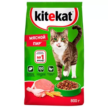 Kitekat Китикет Сухой корм для кошек Мясной пир