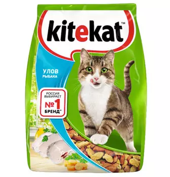 Kitekat Китикет Сухой корм для кошек Улов Рыбака