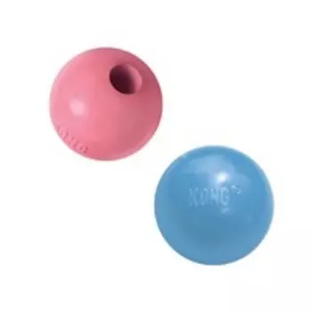 Kong Puppy Ball / Игрушка Конг для Щенков Мячик под лакомства Цвета: розовый, голубой (указывайте цвет в комментарии к заказу)