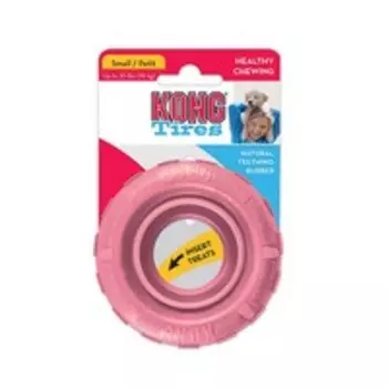Kong Puppy Traxx / Игрушка Конг для Щенков Шина малая Цвета: розовый, голубой (указывайте цвет в комментарии к заказу)