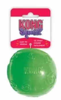 Kong Squeezz / Игрушка Конг для собак Мячик с пищалкой Резиновый