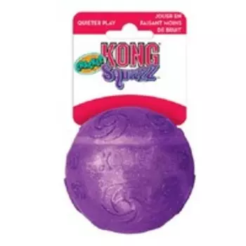 Kong Squezz Crackle / Игрушка Конг для собак Хрустящий мячик Большой