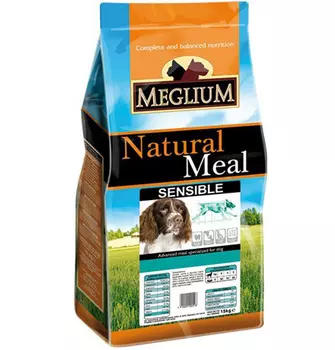 Meglium Sensible / Сухой корм Меглиум для взрослых собак с Чувствительным пищеварением Ягненок Рис