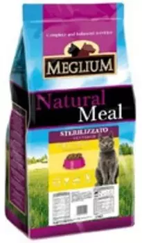 Meglium Sterilizzato Neutered Chicken Fish / Сухой корм Меглиум для Стерилизованных кошек Курица Рыба