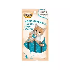 Мнямс Крем-лакомство для кошек с Тунцом Кацуо и Магуро