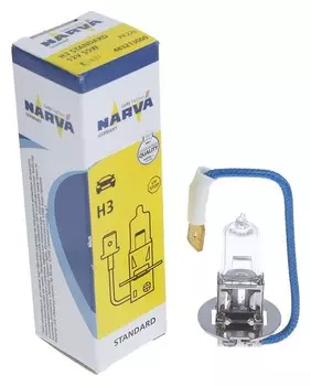 Лампа автомобильная Narva Standard, H3, 12 В, 55 Вт