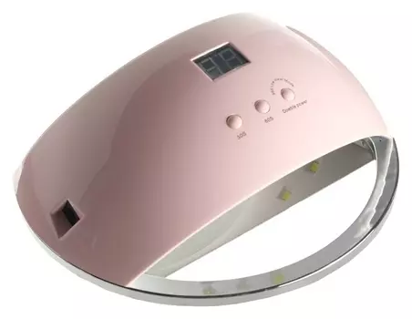 Лампа для гель-лака Luazon Luf-22, Led, 48 Вт, 220 В, 21 диод, таймер 30/60/99 сек., розовая