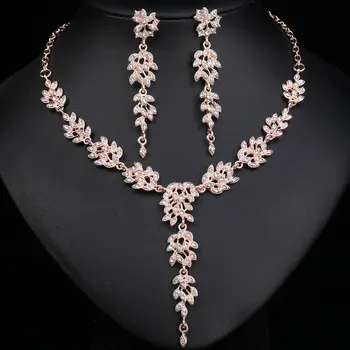 Necklace Set, High-end Crystal Diamond-encrusted Wedding Dress, Banquet Dress, Jewelry Matching