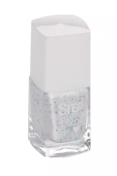 Лак Step in Style Color д/ногтей LE № 119 белый с блестками 11 мл
