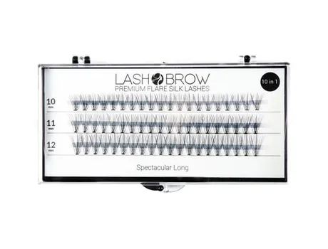 Эффектные длинные шелковые пучки ресниц, 60 шт. Lash Brow