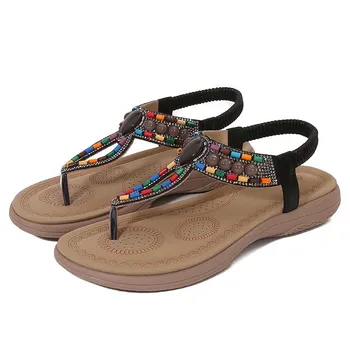 2025 Europe and the United States 2025 popular sandals women s Europe and the United States rhinestones simple and light leisure style flat bottom lar 36 серебряный