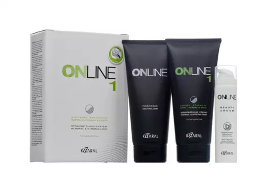 KAARAL Крем выпрямляющий для нормальных и крепких волос / Online hair straightening system 1, 450 мл