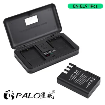 PALO Зарядное устройство для камеры EN-EL9 LCD USB Двойное зарядное устройство с батареей камеры для Nikon D5000 D3000 D40 D40X D60