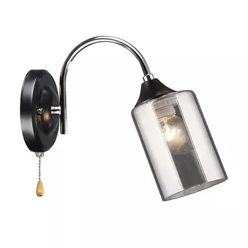 Настенное бра IMEX MD.2195-1-W-BK+CH