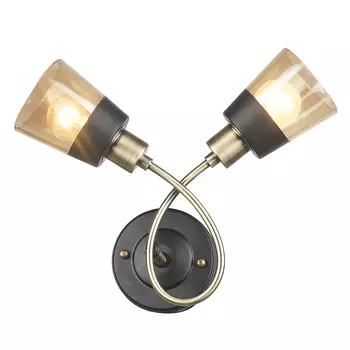Настенное бра IMEX MD.4045-2-W AB+BK