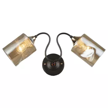 Настенное бра IMEX MD.4052-2-W COFFEE+FGD