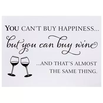Наклейка You can buy wine