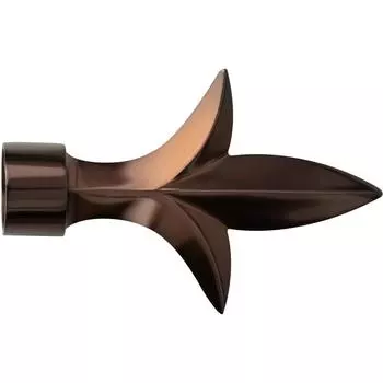 Наконечник Лилия металл цвет коньяк 2 см