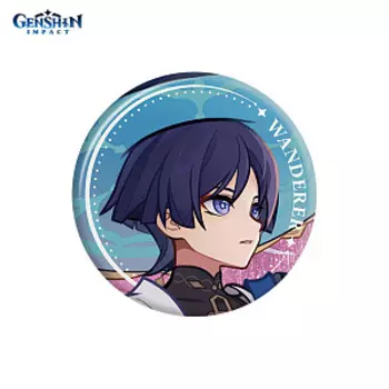Значок miHoYo Genshin Impact: Странник / Wanderer Update Information Release Series – Tin Badge Wanderer