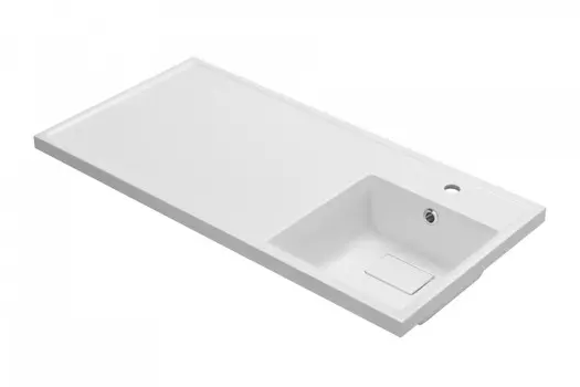 Раковина Aquaton Лайн 1A72073KLF010 100х50 R белый