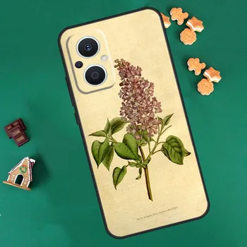 Чехол с ботаническими рисунками, цветами и растениями для OPPO Reno 10 Pro 4Z 5Z 8T 4 5 6 7 8 Lite OPPO Find X6 Pro X3 X2 Neo X5 Lite OPPO Find X2 Lite