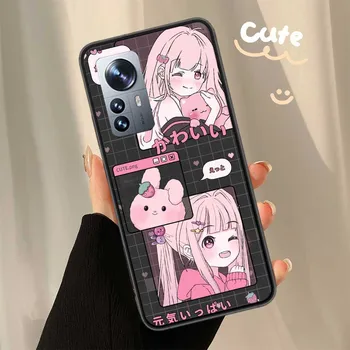 Милый чехол для телефона Kawaii Japan Girls Harajuku для Xiaomi Poco X6 X5 X4 X3 GT NFC M4 M5 Pro 5G M3 Mi Note 10 Lite F5 F4 F3 F2 F1 Ca Xiaomi Note 10 Lite