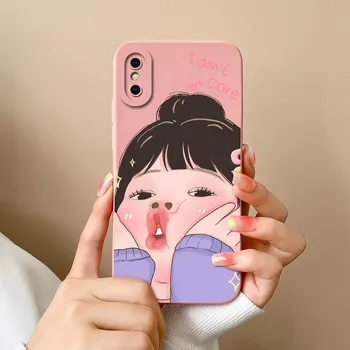 Милый чехол с рисунком лягушки-кролика для Apple iPhone 13 14 15 Pro Max 13 Mini 15 Plus X XS Max XR, задняя крышка, противоударный мягкий силиконовый бампер для iPhone Shell iPhone X