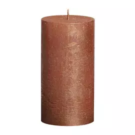 Свеча Bolsius block Rustic 13x6,8 медная