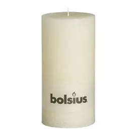 Свеча Bolsius block Rustic 20x10 слоновая кость