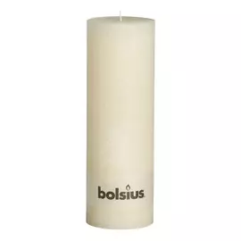Свеча Bolsius block Rustic 30x10 слоновая кость