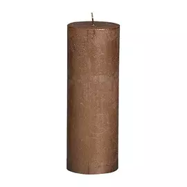 Свеча Bolsius block Rustic Metallic 19x6,8 см медная