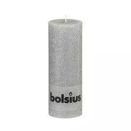 Свеча Bolsius rustic 190/68 светло-серая