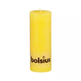 Свеча Bolsius rustic 190/68 желтая