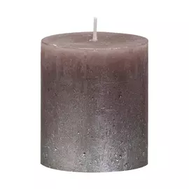 Свеча Bolsius Rustic 8х6,8 темно-серая
