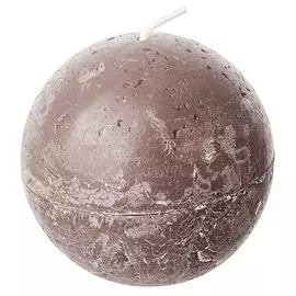 Свеча Bolsius rustic круглая 8 см темно-серая