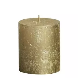 Свеча Bolsius rustic metal gold 8х6.8 см