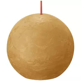 Свеча Bolsius Rustic Shine шар 7,6 см медово - желтая