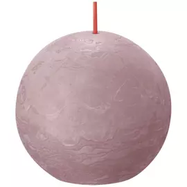 Свеча Bolsius Rustic Shine шар 7,6 см пепельная роза