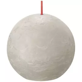 Свеча Bolsius Rustic Shine шар 7,6 см песочно-серая