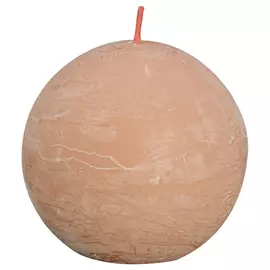 Свеча Bolsius Rustic Shine шар 7,6 см туманный розовый