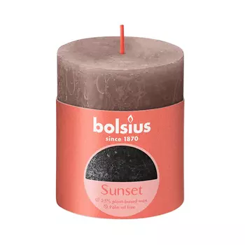 Свеча Bolsius Rustic Sunset 8х6,8 см сливочная карамель